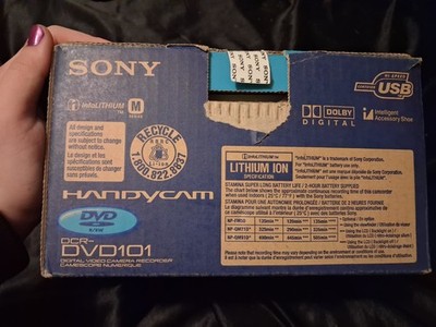 Sony Handycam DCR-DVD101 Camcorder DVD-R/RW, 2.5'' LCD, 120x Zoom, USB, Blue/Gray