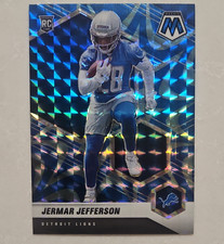 Panini Mosaic 2021 Jermar Jefferson #375 Rookie Reactive Blue Mosaic Prizm Lions