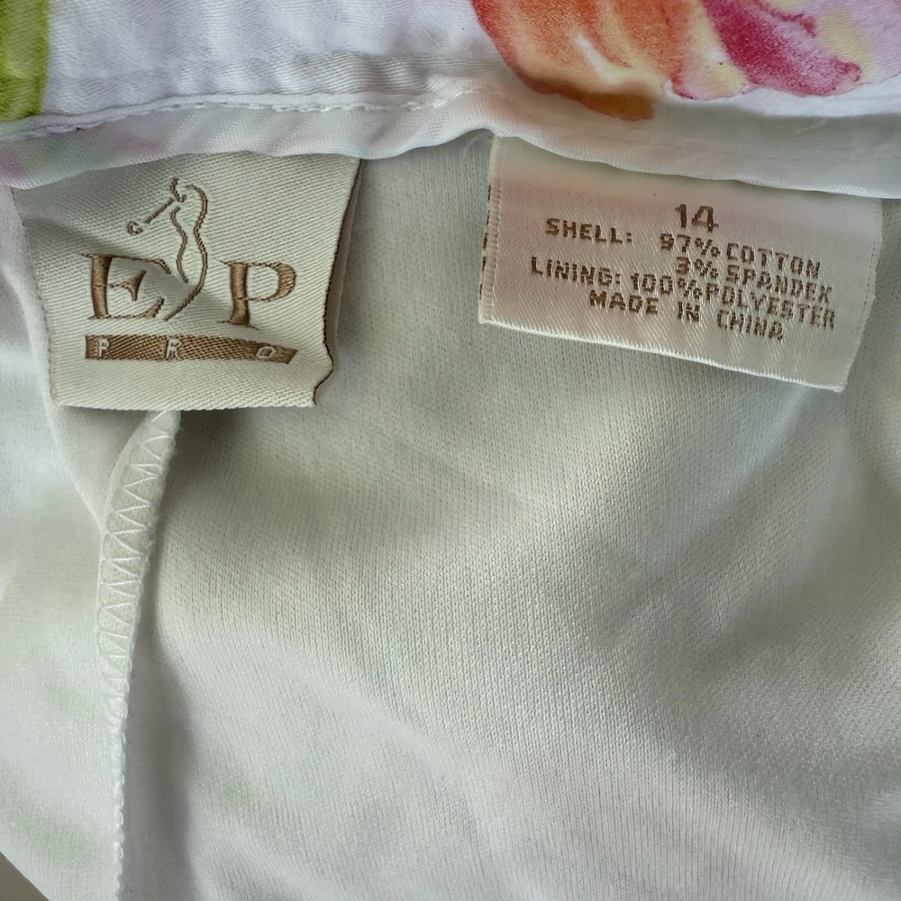 EP Pro Women's Floral Golf & Tennis Skirt Size 14 - Vibrant Colors