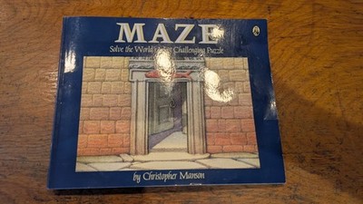 Maze: Solve the World's Most Challenging Puzzle Christopher Manson Book RARE