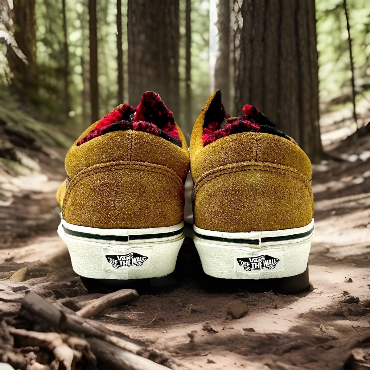 Vans Old Skool Cozy Hug Golden Brown Buffalo Plaid Sherpa Mens 8 Womens 9.5 New VANS Old Skool Cozy Hug Sherpa Shoe VN0007NT1M7 - Karmaloop main image 2