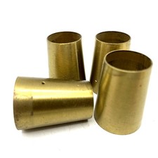 Brass Furniture Leg Protectors Round Copper Sofa Chair Table Foot Covers Set 4