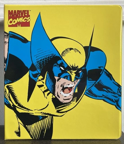 WOLVERINE MARVEL COMICS 1994 3 RING BINDER VTG 90S X-MEN COLLECTOR'S CARDS ALBUM