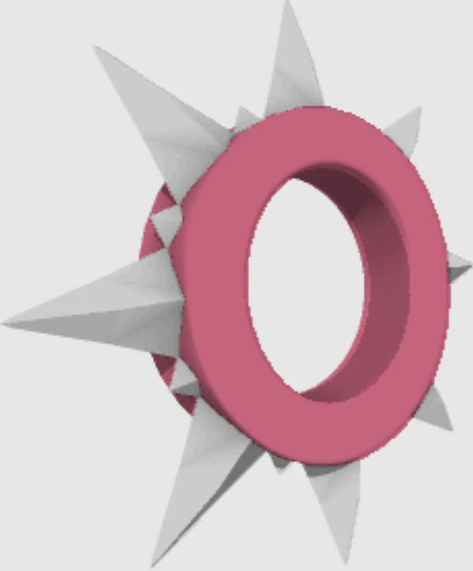 WILDWORKS Animal Jam Classic AJ Pink Long Spiked Collar (READ DESC before buying)