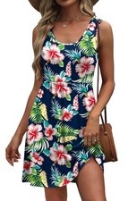 Womens Summer Dresses Beach Vacation Clothes Spring Dresses for Midi Casual D...
