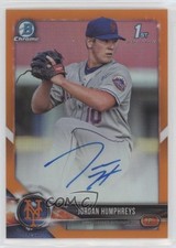 2018 Bowman Chrome Prospect Orange Refractor 3/25 Jordan Humphreys Auto 5e4