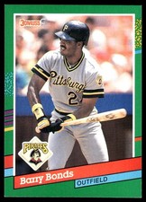 Barry Bonds 1991 Donruss #495 Pirates MLB READ FREE SHIPPING AutographDen