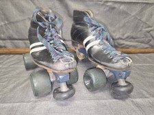 Vintage Riedell Quad Roller Skates Size 7.5 Rannalli Plate Well Worn