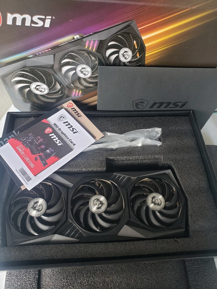 MSI GeForce RTX 3090 GAMING X TRIO 24GB GDDR6X Graphics Card - Image 2 of 3