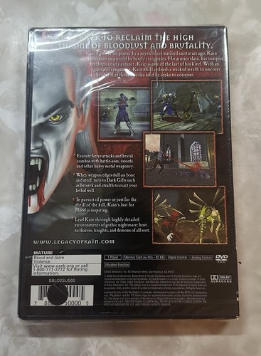 Blood Omen 2 PS2 Playstation 2 New and Factory Sealed Rare - Picture 2 of 3