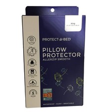 , AllerZip Pillow Protector, Zippered, Waterproof, 2-pack, King Size