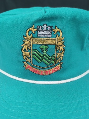 Vintage Pebble Beach Golf Hat US Open 1992 Cali Fame Strap Back USA Golfer Cap - Picture 3 of 18