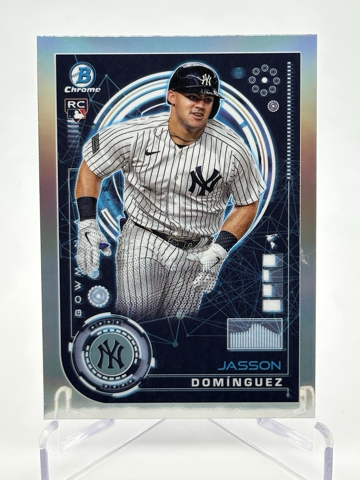 2024 Bowman Chrome Jasson Dominguez (RC) Bowman AI #BAI-8 Yankees