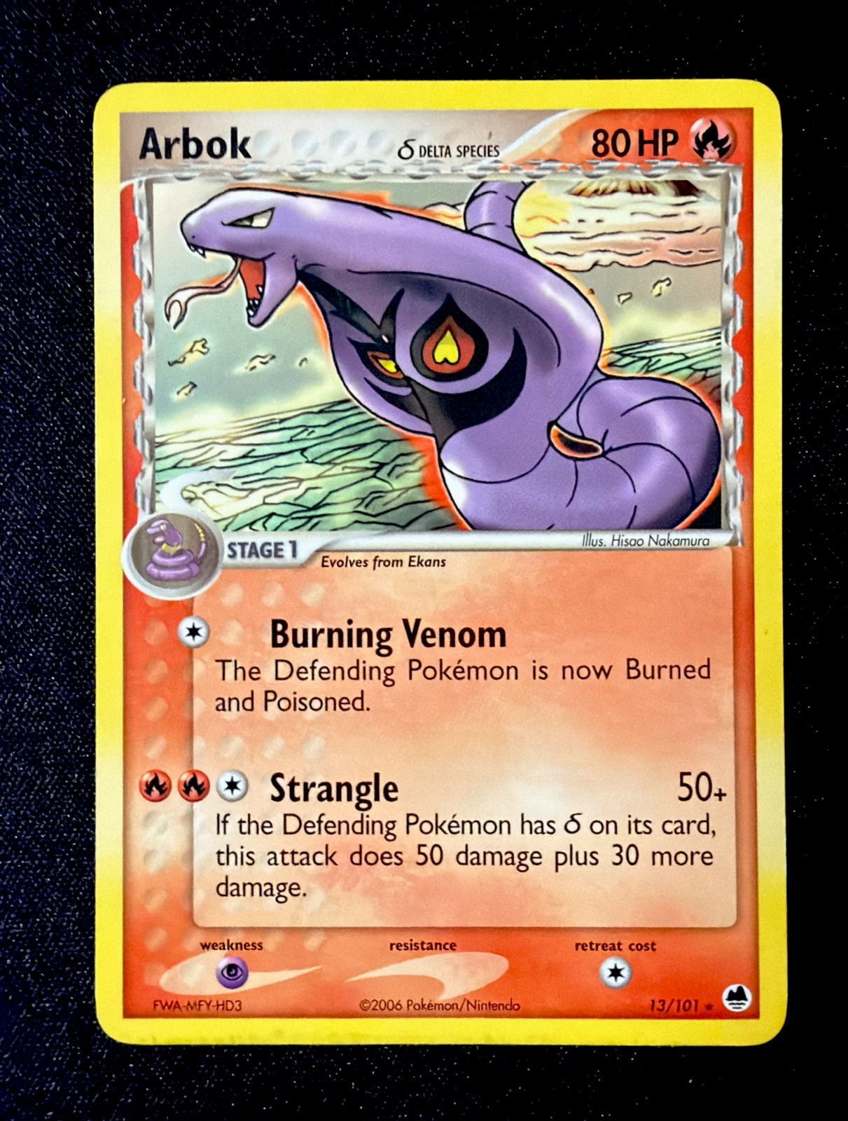Arbok (Delta Species) Rare Dragon Frontiers 13/101 LP