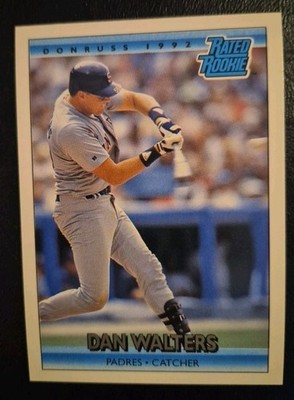 1992 Donruss U-4 Daniel Walters *RATED ROOKIE*