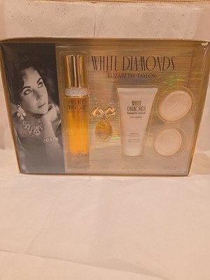 White Diamonds by Elizabeth Taylor, 4 Piece Gift Set women (With 1.7oz)
