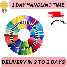 50 SKEINS Embroidery Floss Set Including Cross Stitch Threads