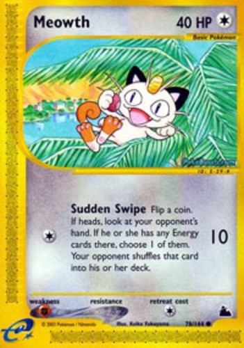 Meowth - 78/144 - Common - NM - Skyridge