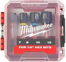 Milwaukee 4 Piece Shockwave Impact Duty Magnetic Nut Driver Set - 4932492445