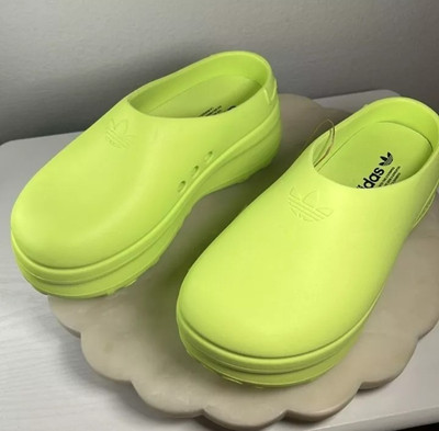 サンダル  StanSmith Mule W IE7050 Adidas Adifom Stan Smith Mule Womens Size 8 Lucid Lemon Green