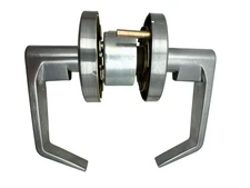 Universal Hardware Flat Door Lever Commercial Passage Satin Chrome UH40017 (OB)