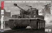 Tiger I Mid Production 2 In 1 W/Cutaway Parts & Full Interior Rfm 1/35