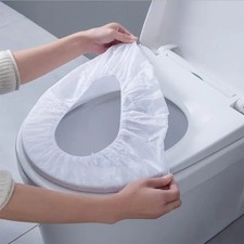 20pcs Disposable Toilet Seat Covers Waterproof Travel Protective Cushion - NEW