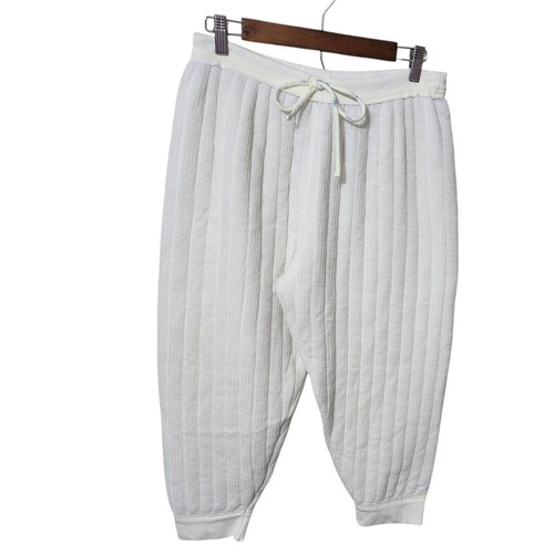 Free People Intimately Medium Knit Lined Pantaloon Jogger Thermal Cream NWOT - Picture 4 of 9