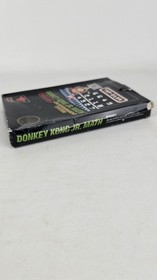 BOX ONLY - Donkey Kong Jr Math NES Nintendo - NO MANUAL OR GAME - Black Box