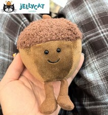 Jellycat Acorn Plush -BNWT+Bag, Christmas Collectible For Mini Plush Enthusiasts