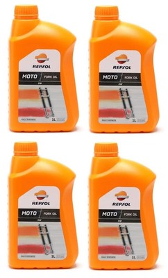 4l REPSOL Moto Fork Oil 5W Gabelöl 4x1l Motorrad