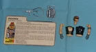 GI G.I. Joe gijoe TORCH BODY PARTS + WEAPONS + FILE CARD LOT head arms gun