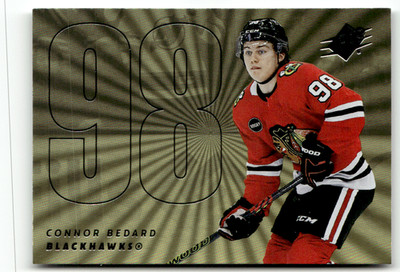2024-25 Upper Deck SPx Hockey NHL No. 98 Connor Bedard Gold