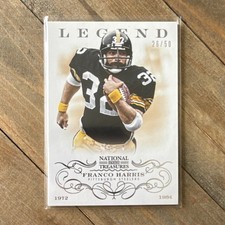 2013 Panini National Treasures Legend Franco Harris #122/50 Steelers NFL