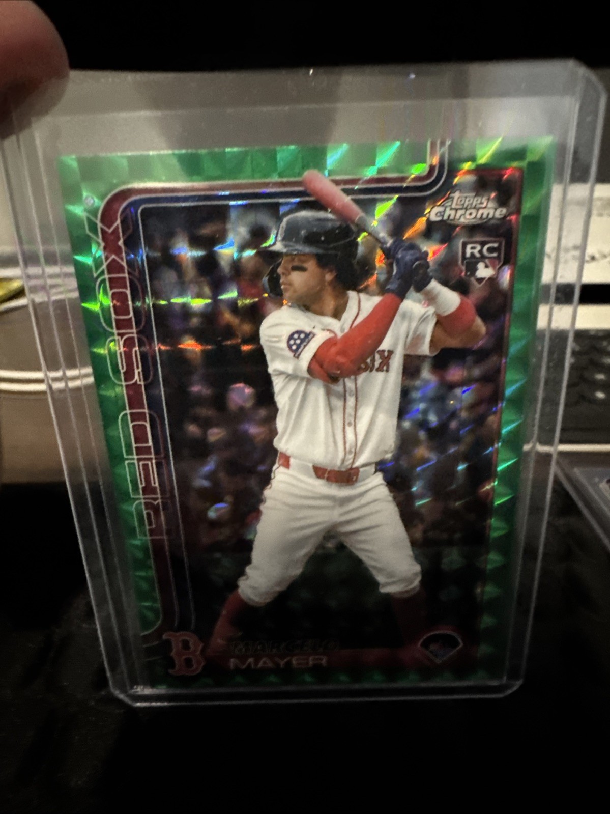 2025 Topps Chrome Update MARCELO MAYER Green Geometric /99 #USC9  Red Sox