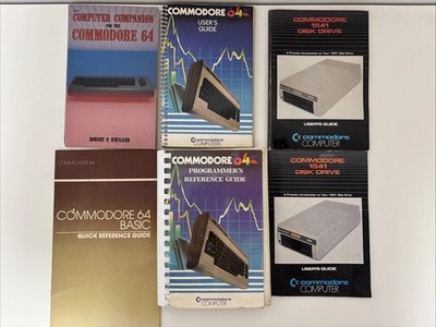 Commodore 64 manuals LOT: User's Guide, Programmers Reference Guide, & More