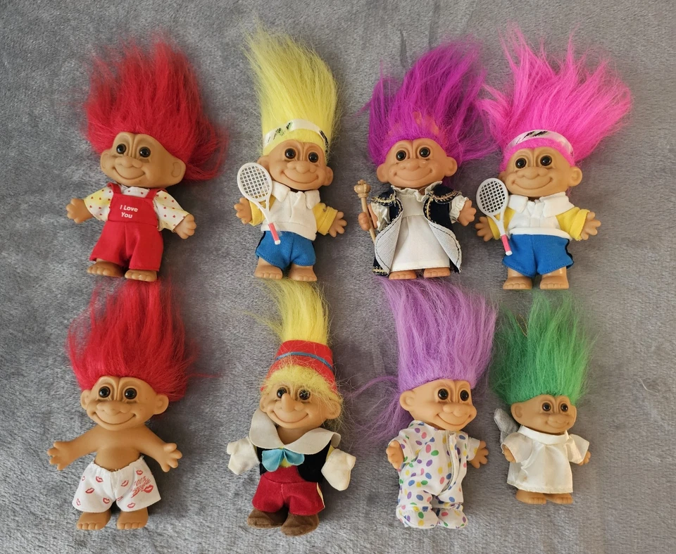 ENORME Lote Muñecas Troll 8 Figuras Russ Dam Norfin De Colección Años 70 y 80 Foto 4 de 4