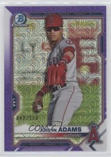 2021 Bowman Chrome Prospects Mega Box Purple Mojo Refractor Jordyn Adams 0t9e