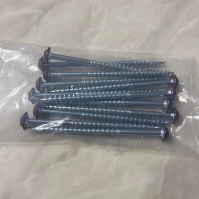 12 PAINTED SCREWS FOR MID AMERICA /BUILDERS EDGE VINYL SHUTTERS WINEBERRY 078