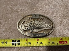 Vintage 1994 John Deere Certification Gold Level belt buckle. Dealer training