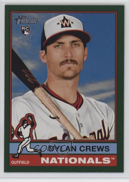 2025 Topps Heritage Dark Green Border Dylan Crews #247 4jk