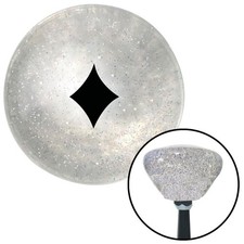 Black Diamonds Clear Retro Metal Flake Shift Knob W M16x1.5 Insert Shifter Black Diamonds Clear Retro Metal Flake Shift Knob W M16x1.5 Insert Shifter