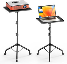 Projector Stand Tripod, Portable Projector Floor Stand with Wheels