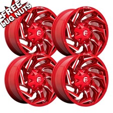 Set-4 Fuel D754 Reaction 22x10 8x170 Candy Red -18mm Wheels Rims 22 Inch Set-4 Fuel D754 Reaction 22x10 8x170 Candy Red -18mm Wheels Rims 22 Inch