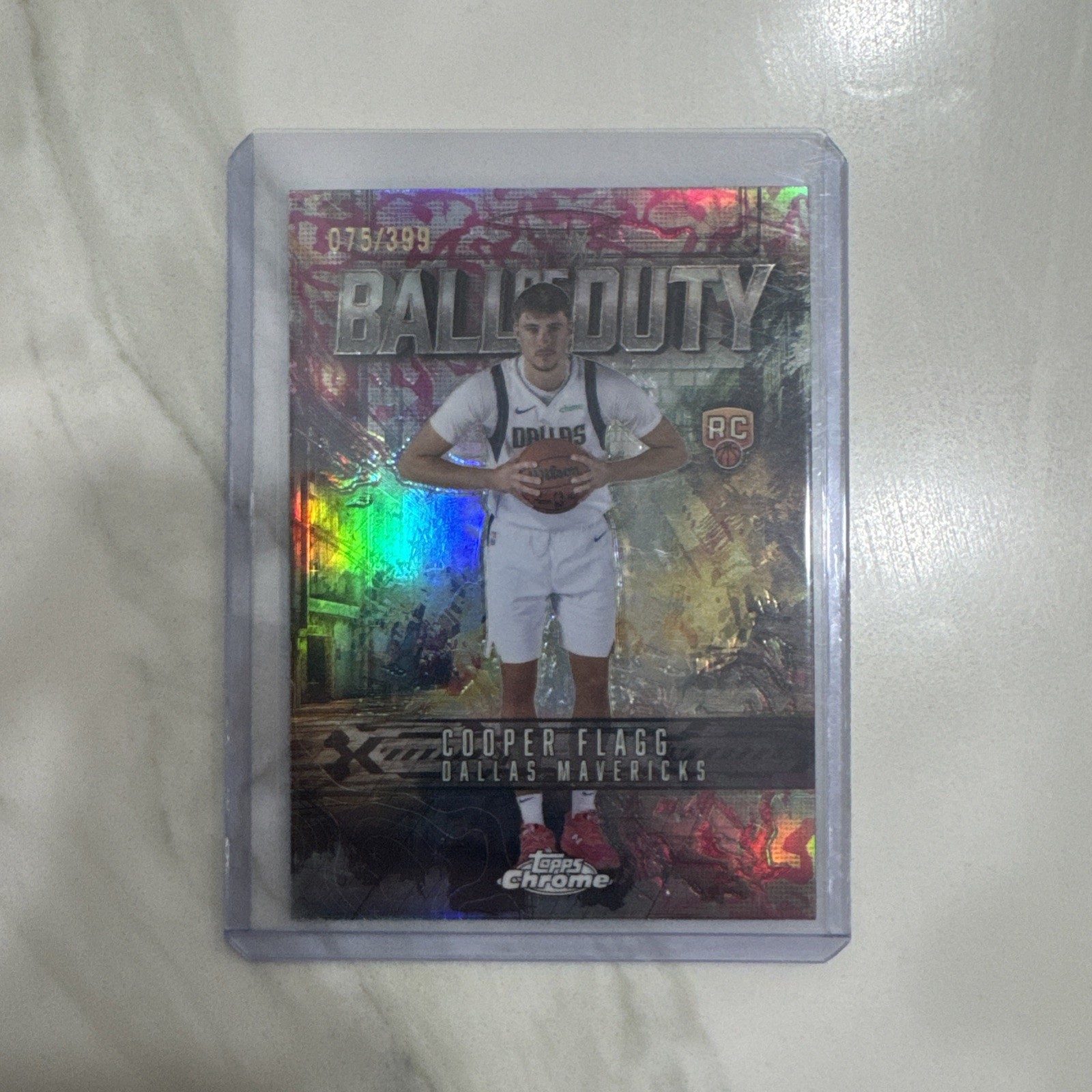 🔥2025-26 Topps Chrome Basketball Ball of Duty Magenta Cooper Flagg RC /399 SSP