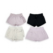 All in Motion Athletic Shorts Skirt Lot of 4 Lavender Black Gray Girls 6/7