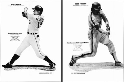 Rusty Staub Mike Schmidt Tigers Phillies 1978 vintage 8x10 photo poster page
