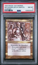 SIR SHANDLAR OF EBERYN Legends U PSA 8 MTG EDH [Nostalgium]