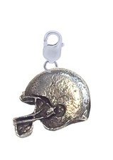 14mm lobster Trigger Clasp with a  z27 American Football helmet pewter charm