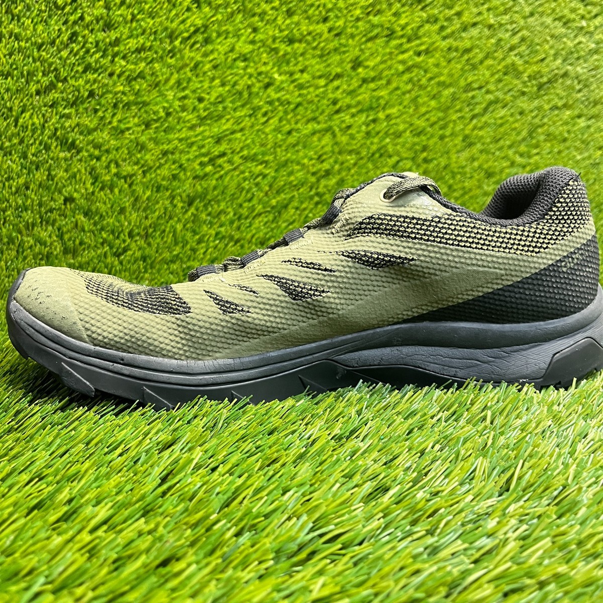 Salomon Outline GTX Gore-Tex Hiking Trail Shoes Black Green Men\'s Size 9 Salomon Outline Gore-Tex Green - 409968 for sale | eBay main image 4